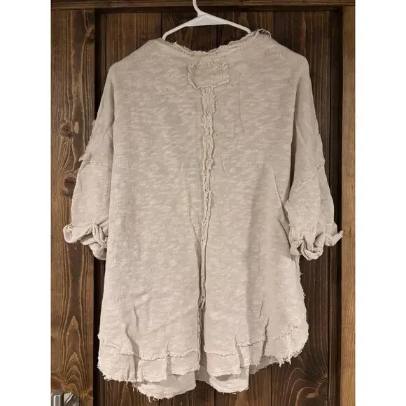 Free People Cream Blouse - Picture 3 of 6